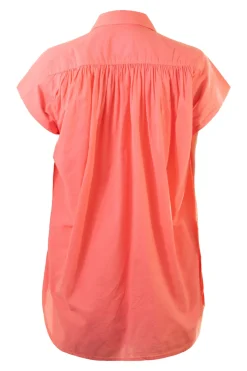 A Shirt Thing Logan Top in Coral