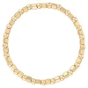 Alexa Leigh Alternating Square and Round Beaded Bracelet in Yellow Gold
