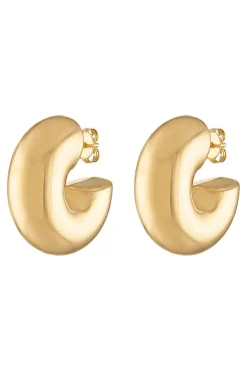 Alexa Leigh Chubby Hoop in Yellow Gold