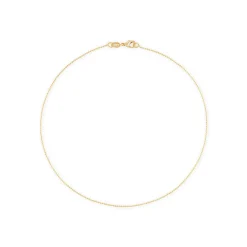 Alexa Leigh 1mm Diamond Cut Gold Ball Chain Bracelet