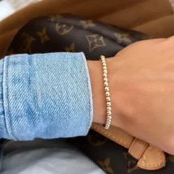 Alexa Leigh 4mm Gold Ball Bracelet