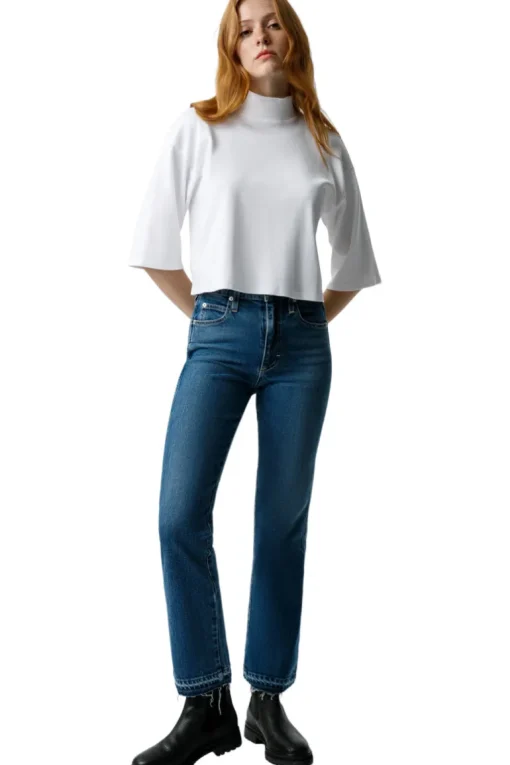 AMO Denim Bella Crop Jeans in Crush