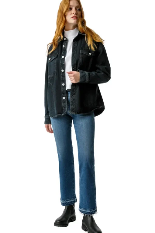 AMO Denim Bella Crop Jeans in Crush