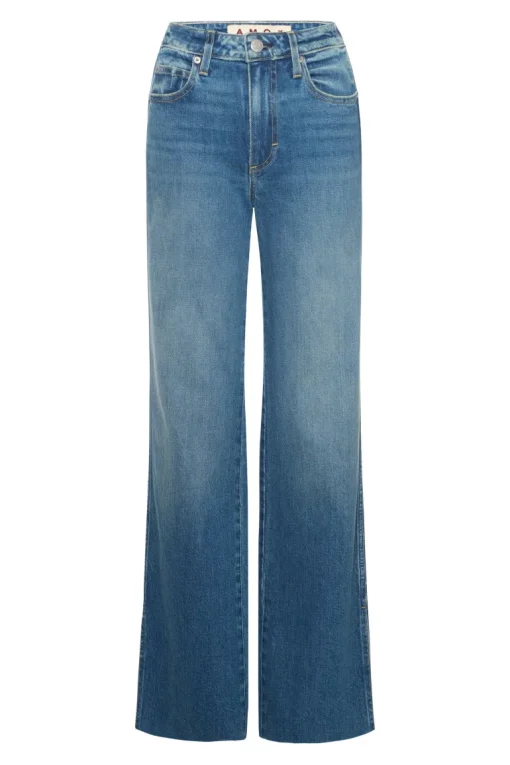 AMO Denim Georgia Split Flare Jeans in Dearest