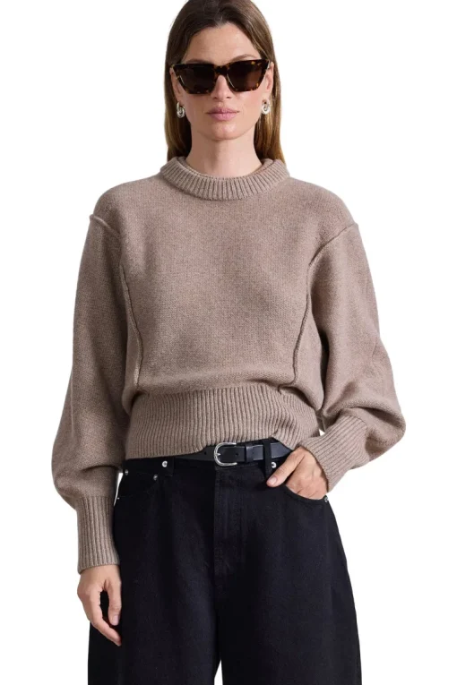 Apiece Apart Alina Dolman Sweater in Walnut