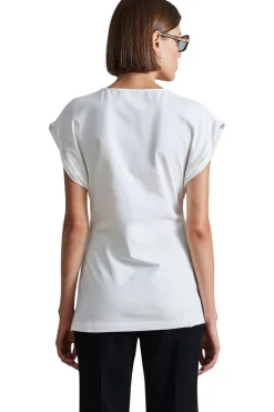 Apiece Apart Asymmetric Tunic Tee in Cream