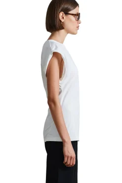 Apiece Apart Asymmetric Tunic Tee in Cream