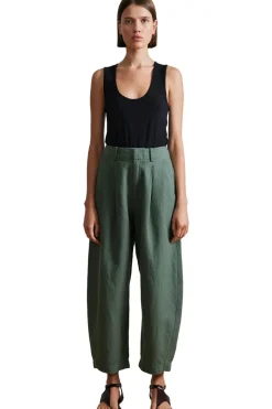 Apiece Apart Bari Crop Trouser in Thyme