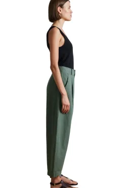 Apiece Apart Bari Crop Trouser in Thyme