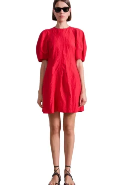 Apiece Apart Bettina Mini Dress in Red