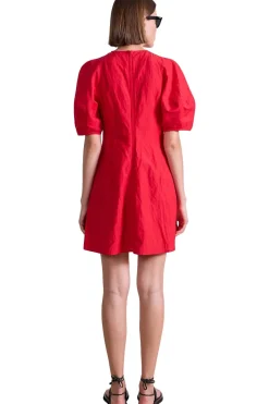 Apiece Apart Bettina Mini Dress in Red