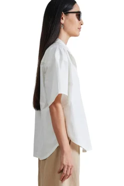 Apiece Apart Easy Pop Over Henley in Cream