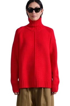 Apiece Apart Ida Turtleneck in Dragon Fruit