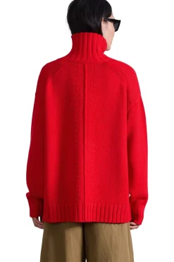 Apiece Apart Ida Turtleneck in Dragon Fruit