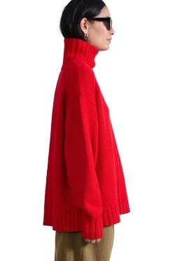 Apiece Apart Ida Turtleneck in Dragon Fruit