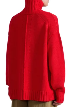 Apiece Apart Ida Turtleneck in Dragon Fruit