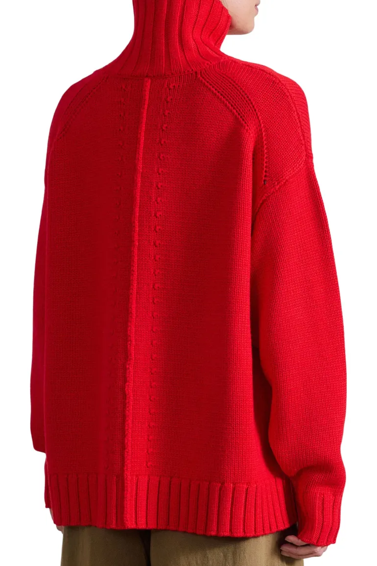 Apiece Apart Ida Turtleneck in Dragon Fruit