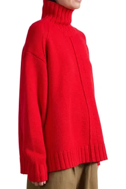 Apiece Apart Ida Turtleneck in Dragon Fruit