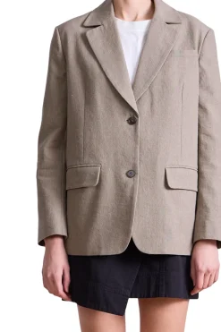 Apiece Apart Ina Tailored Blazer in Moss
