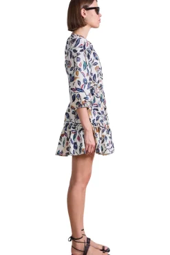 Apiece Apart Mini Mitte Dress in Garden Cream Floral