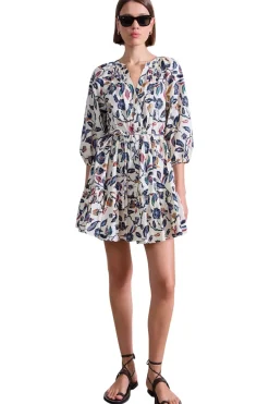 Apiece Apart Mini Mitte Dress in Garden Cream Floral