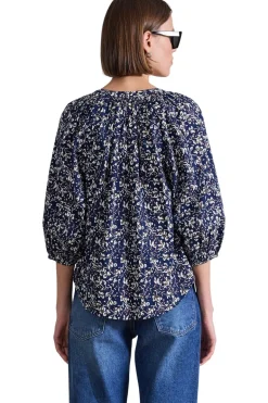 Apiece Apart Mitte Top in Mira Floral Navy