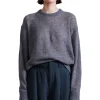 Apiece Apart Softest Tissue Weight Sweater in Charcoal