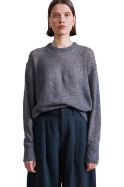 Apiece Apart Softest Tissue Weight Sweater in Charcoal