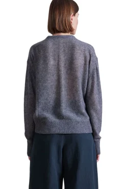 Apiece Apart Softest Tissue Weight Sweater in Charcoal