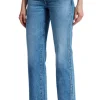 ASKK NY Low Rise Straight Leg Denim in Studded Muse