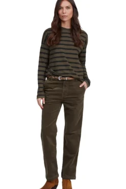 ASKK NY Printed Long Sleeve Tee in Safari Green