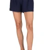 ATM Linen Pleated Shorts in Ink