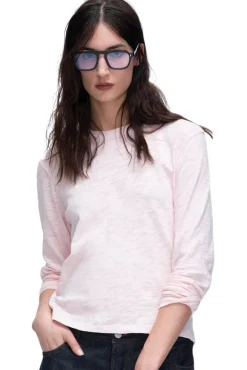 ATM Slub Jersey Long Sleeve Crop Tee