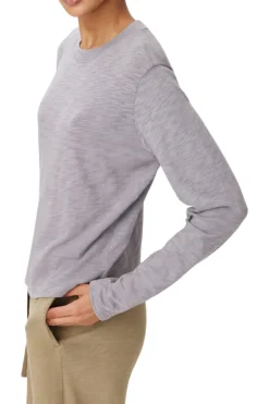 ATM Slub Jersey Long Sleeve Crop Tee