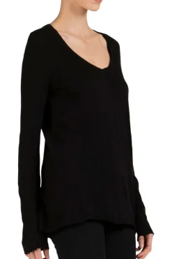 ATM Slub Jersey Long Sleeve V-Neck Tee