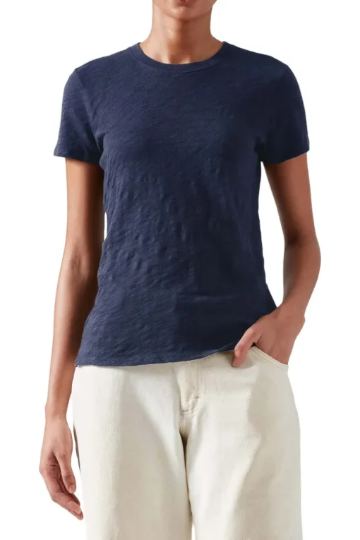 ATM Slub Jersey Schoolboy Crewneck Tee