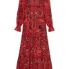 Cara Cara Grazia Dress in Peacock Watermelon