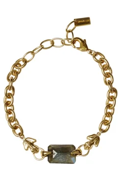 Chan Luu Alej Chain Bracelet in Labradorite