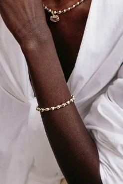 Chan Luu Andie Ball Chain Bracelet in Yellow Gold