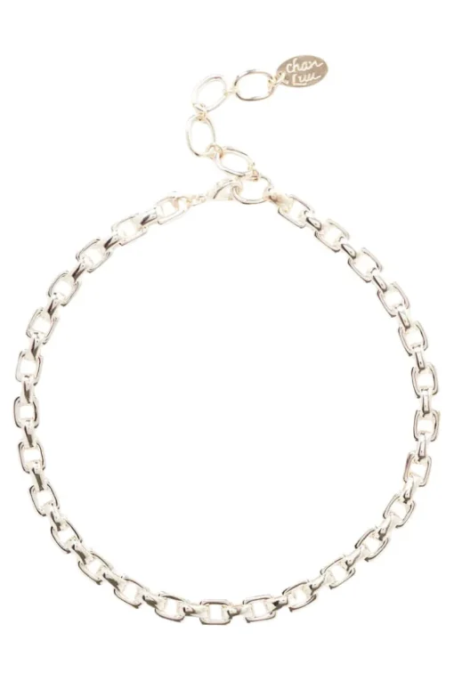 Chan Luu Ellis Chain Link Necklace in Silver