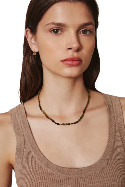 Chan Luu Green Tourmaline Petra Necklace