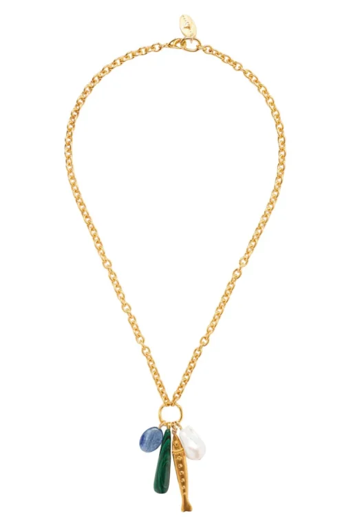 Chan Luu Harbor Necklace in Malachite Mix