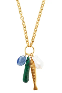 Chan Luu Harbor Necklace in Malachite Mix