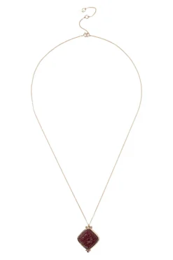 Chan Luu 14k Rosalyn Necklace in Red Quartz
