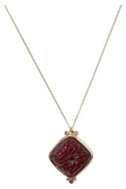 Chan Luu 14k Rosalyn Necklace in Red Quartz