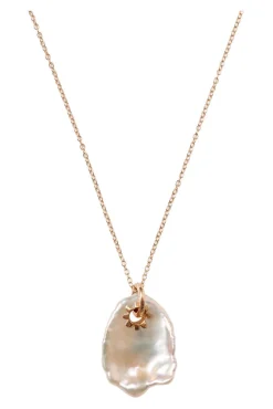 Chan Luu 14kt Kilauea Neckace in White Pearl