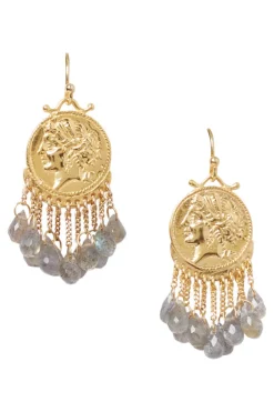 Chan Luu Medusa Earrings in Labradorite
