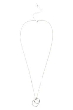 Chan Luu Nested Circle Necklace in Silver