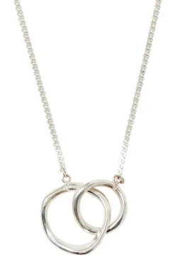 Chan Luu Nested Circle Necklace in Silver