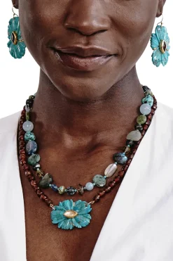Chan Luu Pandora Necklace in Green Mix